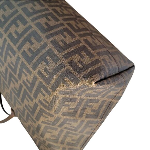 Fendi Zucca FF Tote Shoulder Bag Brown - Picture 8 of 16